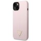 Guess Silicone Triangle vāciņš iPhone 14 Plus - Violets