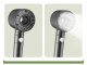 Black Shower Head with 5 Functions and Water Saving Button