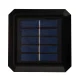 Солнечный LED светильник на столб GreenBlue GB128 WW, 100x100мм, 3200K, Черный