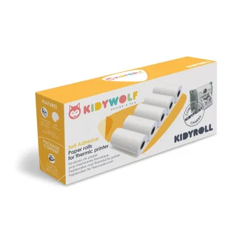 Kidywolf Kidyroll pašlīmējošais termopapīrs Kidyprint kamerai, 5 gab.