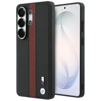 BMW M Perforated Stripe Logo MagSafe vāciņš Samsung Galaxy S26 Ultra, sarkans