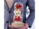 Glowing Everlasting Rose with Teddy Bear Women\'s Day Gift