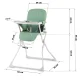 Ricokids Nuco Baby High Chair with Removable Tray, Green