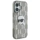 Чехол Karl Lagerfeld для iPhone 16 IML Karl Head Electroplated, черный