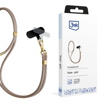 3mk EasyClip Elite viedtālruņa aukla, bēša