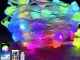 Viedās LED zvaigžņu virtenes USB ar lietotni un pulti 7.5m, RGB