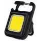 COB LED Keychain Flashlight with Magnet, Black