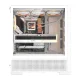 Корпус для компьютера DarkFlash AIRNOVA Big Tower с 3 вентиляторами, белый