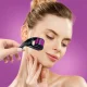 Мезороллер Derma Roller для массажа лица 0.5мм, темно-фиолетовый