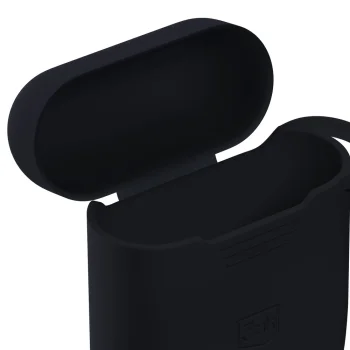 3mk silikona maciņš Apple AirPods 2, Melns