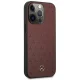 Mercedes Leather Stars Pattern vāciņš iPhone 13 Pro / 13, Sarkans