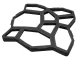 Paving Stone and Concrete Mold \"Cobblestone\", 50x48 cm, Black