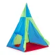 IPLAY 3-in-1 Kids Play Tent Set with Teepee, Dome Tent and Play Tunnel