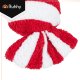 Ruhhy Christmas Candy Pillow Decoration 27031, Soft Plush Holiday Accent, red & white