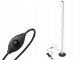 LED stāvlampa 100 cm, 3 gaismas toņi, regulējams spilgtums, melna