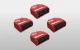 Shelly 1PM Gen3 Smart Controller Relay Set of 4, Wi-Fi/Bluetooth, Red