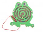 Magnetic maze-frog with balls