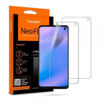 Samsung Galaxy S10 (G973F) Spigen Neo Flex Pro Hidrogēla Telefona Aizsargplēve 2 gab. | Hydrogel Screen Protector