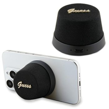 Bluetooth-колонка Guess Magnetic Script Metal, черная