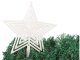 Shatterproof Christmas Tree Top Star, 23 cm, White