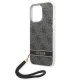 Guess 4G Print Strap iPhone 14 Pro vāciņš, Black