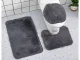 3-Piece Bathroom Rug Set, Anti-Slip, Blue