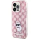 Чехол Karl Lagerfeld для iPhone 15 Pro Max Monogram Choupette, розовый