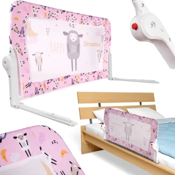 Bērnu Drošības Aizsargbarjera Gultai, 90 cm, Aitiņa | Baby Toddler Side Safety Protective Bed Rail Barrier