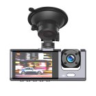 Dash Cam XO XJ03 3 Channel Front Interior and Rear Full HD Car Camera, black