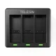 Telesin 3-slot charger for GoPro Hero 9 / Hero 10 + 2 batteries (GP-BTR-903-B)