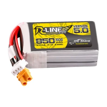Tattu R-Line Version 5.0 LiPo akumulators 850mAh 3S 11.1V 150C XT30
