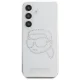 Karl Lagerfeld Rhinestones vāciņš Samsung Galaxy S25, caurspīdīgs