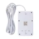 Сетевой фильтр Maclean MCE393 W, 4 розетки + 3xUSB, 2500W, 3м, белый
