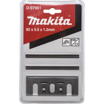 Ēveles asmeņi ar piespiedējplāksnēm Makita D-07951 HM, 82 mm