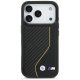 BMW iPhone 17 Pro vāciņš M Carbon Line & Logo MagSafe, melns/dzeltens