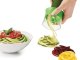 Manual Vegetable Chopper and Spiralizer, Green