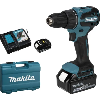 Аккумуляторная ударная дрель-шуруповерт Makita DHP490RFX3 18V (2x 3.0 Ач,...