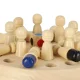 Educational puzzle game, brainteaser \"Match colors\" from memory