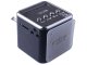 Portable Wireless Bluetooth Speaker with FM Radio and LED, Black