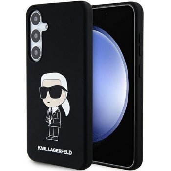 Karl Lagerfeld Samsung Galaxy S24 vāciņš Silicone Ikonik, melns