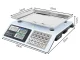 Electronic Retail Scale with Price Calculation, 40 kg, Light Blue
