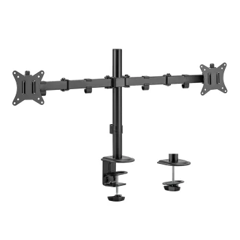 Maclean MC-754N galda stiprinājums 2 monitoriem, 17-32", VESA, melns