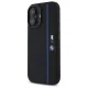 BMW iPhone 16 vāciņš Silicone Hexagon Blue Line MagSafe, melns
