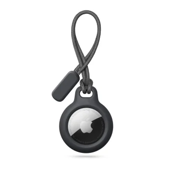 Tech-Protect Rough Chain maciņš Apple AirTag ar piekariņu, Melns