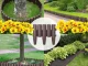 Dārza Palisāde Puķu Dobes Žogs Apmale 215cm, 8 elementi | Garden Palisade Flowerbed Barrier