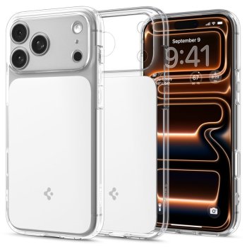 Spigen iPhone 17 Pro vāciņš Ultra Hybrid T MagSafe, caurspīdīgs / balts