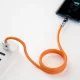 Dudao L24AL USB-A uz Lightning leņķa kabelis 30W 1m, oranžs