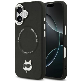 Karl Lagerfeld Choupette Pin MagSafe vāciņš priekš iPhone 17 - Melns | Phone Case Cover