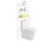 Over-the-Toilet Bathroom Storage Rack, 3 Shelves, White