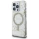 Guess Resin Flowers Glitter MagSafe iPhone 16 Pro Max Case - Beige